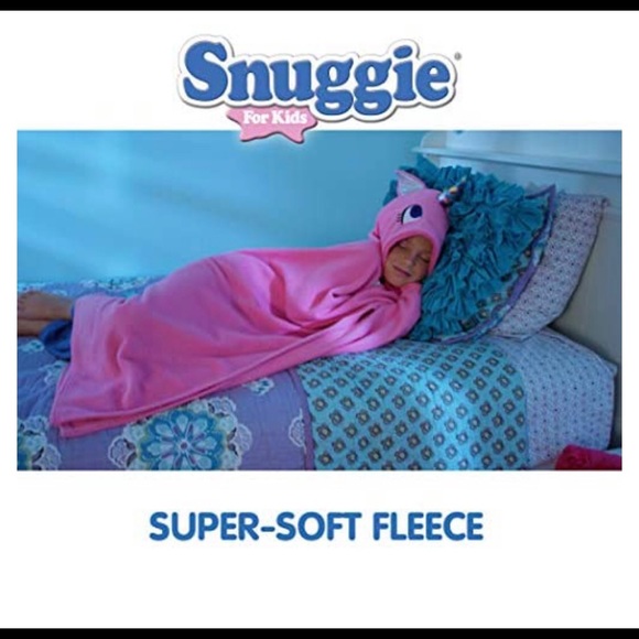 Snuggie Tails Unicorn Soft Hooded, Blanket Robe with Sleeves - Picture 3 of 6
